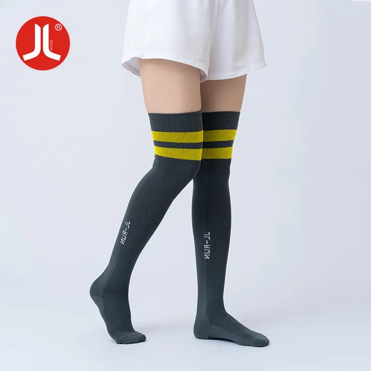 【买一送一】积仑跳操跳绳慢跑压缩袜跑步马拉松压力袜长筒运动袜