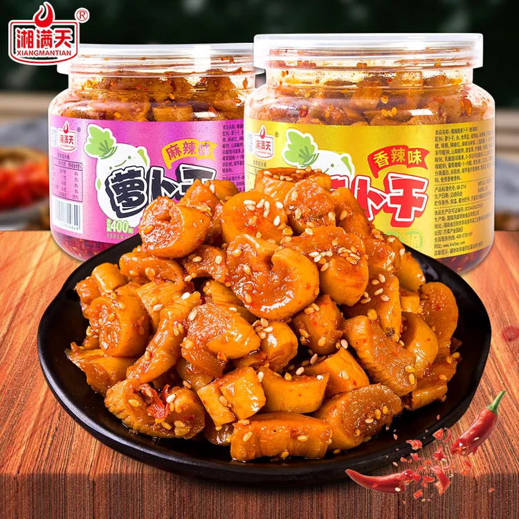 【400g大罐装】湘满天嘎嘣脆萝卜干香辣麻辣萝卜干网红开胃下饭菜