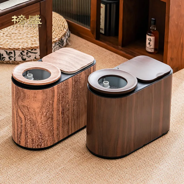 榜盛智能茶水桶高端轻奢家用大容量废水桶干湿分离茶渣桶储水桶