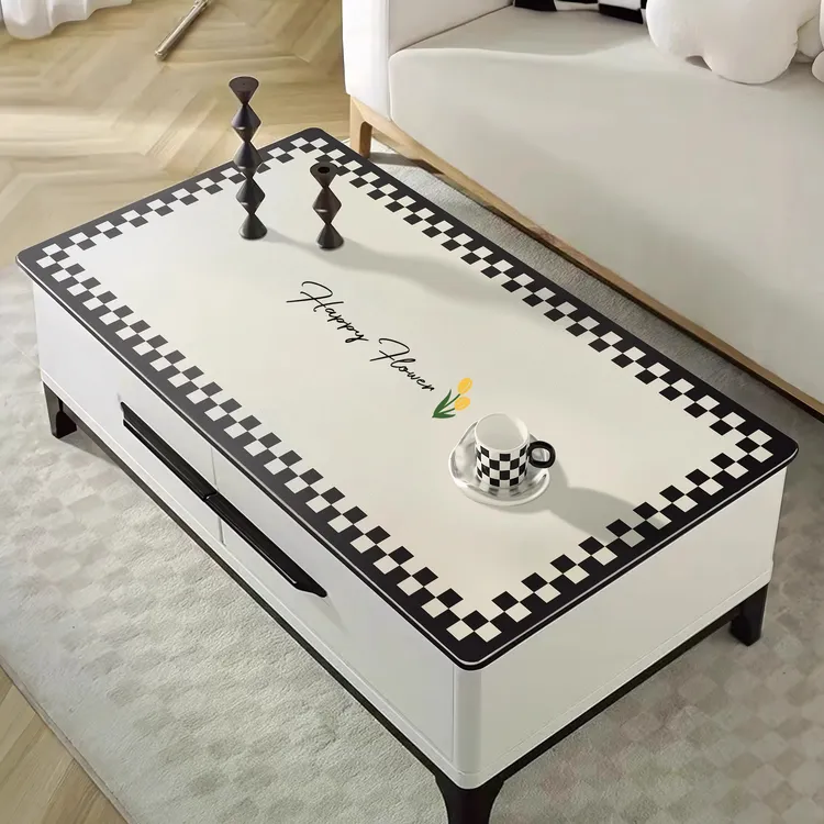 茶几垫桌垫防油防水皮革餐桌保护垫轻奢高级感客厅电视柜茶几桌布