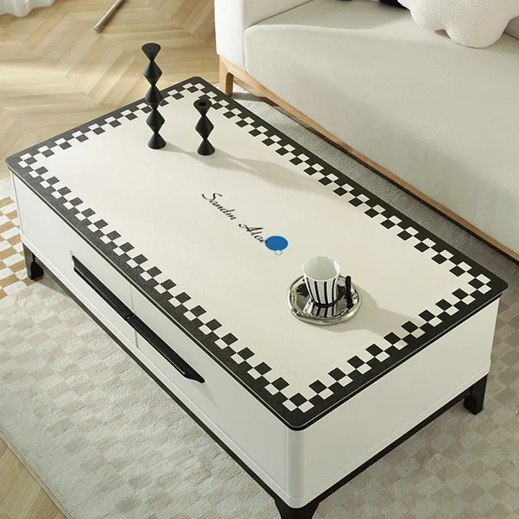 茶几桌垫桌布免洗防油防水茶几垫长方形家用餐桌垫轻奢高级感书桌