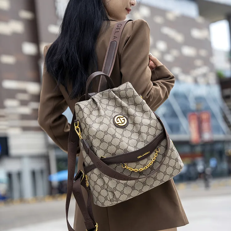 【当天发货】新款大容量双肩包2024百搭时尚多功能轻奢防盗旅行背包