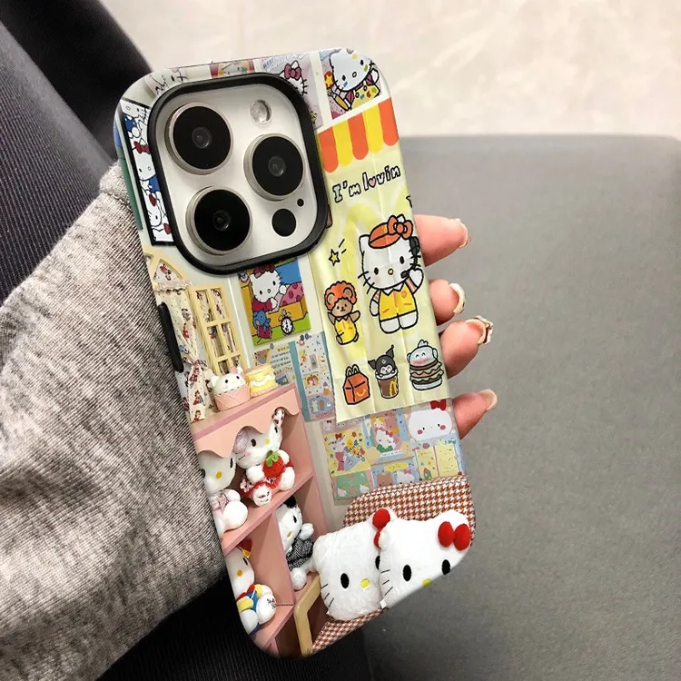 海报KT适用苹果16promax手机壳iPhone15双层14Pro菲林二合一防摔