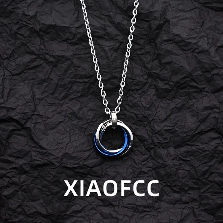 钛钢项链 男生吊坠百搭时尚小众ins个性气质嘻哈男士高级感配饰