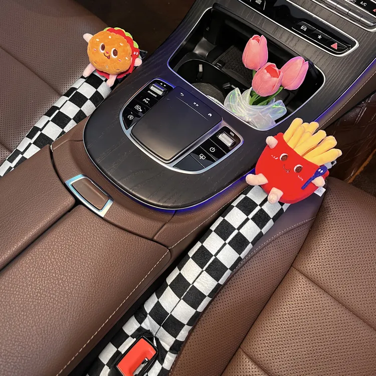 汽车座椅缝隙防漏塞条可爱卡通创意网红车内座位内饰夹缝装饰条女