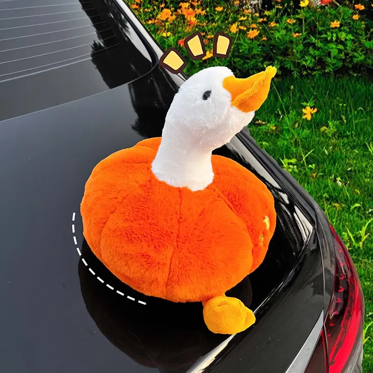 汽车挂件车外玩偶车尾部后备箱装饰品可爱卡通摩托车装饰公仔挂饰