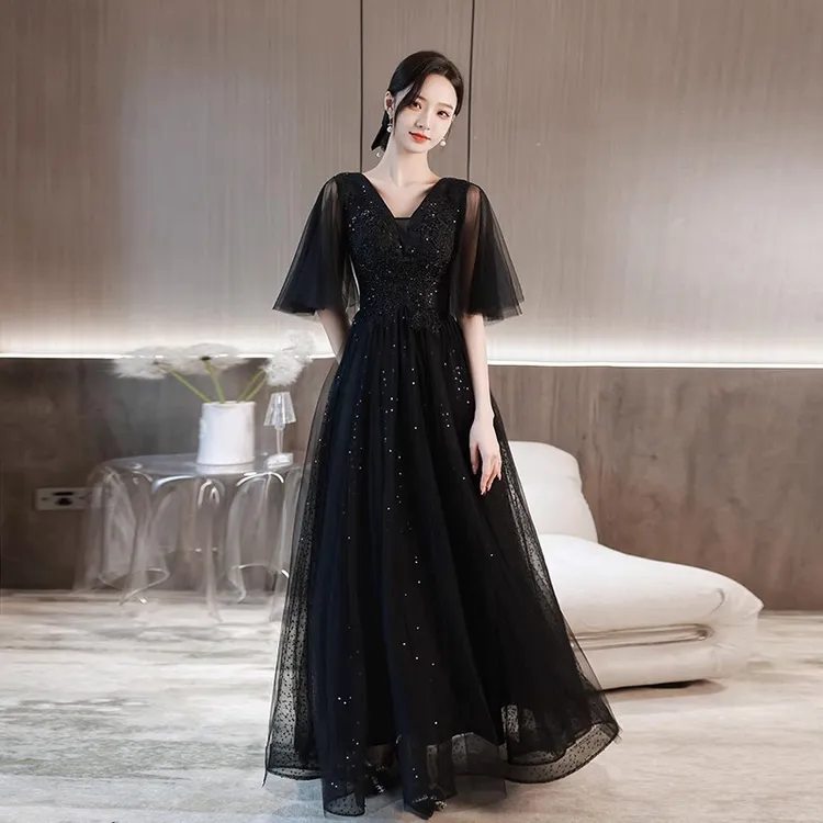 特大码胖mm晚礼服胖妹妹显瘦成人礼遮肚高级感200斤加肥加大女孩