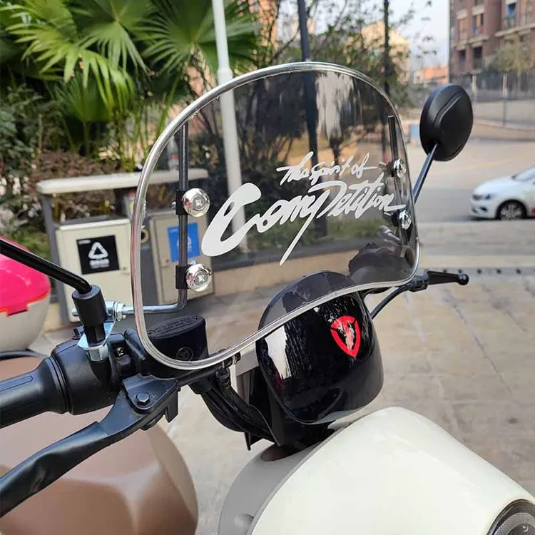 电瓶车挡风板电动车挡风罩摩托车挡风玻璃三轮前挡风罩防风透明板