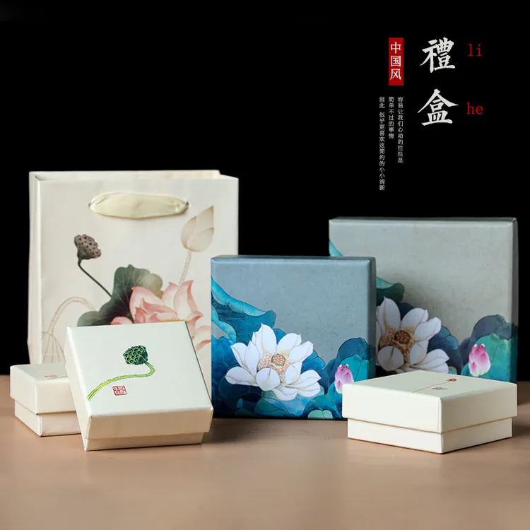 首饰盒/箱 中国风礼品盒 戒指首饰盒 吊坠盒 手链盒 包装盒子 1个