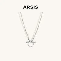 ARSIS流光OT扣项链素款简约百搭拼接毛衣链时尚穿搭七夕礼物经典