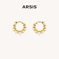 ARSIS纯真年代豆蔻耳环国风欧若风耳饰复古耳圈法式时七夕礼物