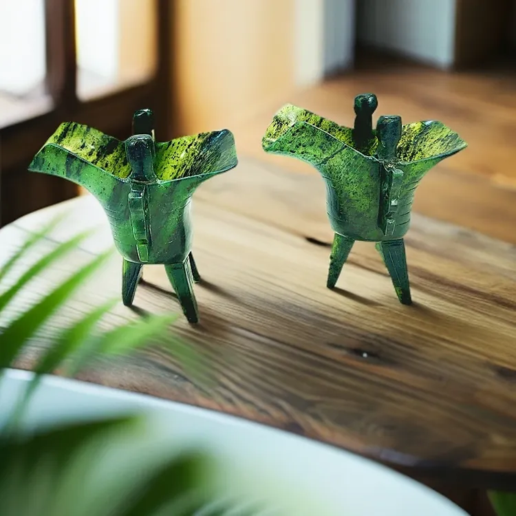 静云轩个性创意高档新中式酒店夜光杯十六年实体老店小号仿古爵杯