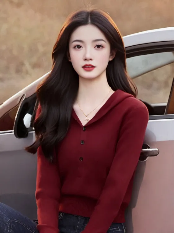 (南油衣衣)连帽毛衣针织长袖上衣983秋季新款洋气百搭深圳南油