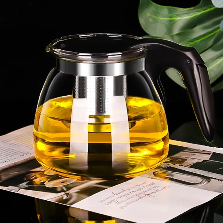 水壶耐高温防爆玻璃泡茶壶家用泡茶大号加厚过滤茶壶大容量茶具
