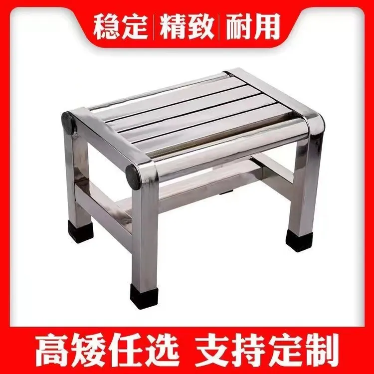不锈钢凳子方凳特厚加厚防水不锈钢凳子家用结实耐用不锈钢的凳子
