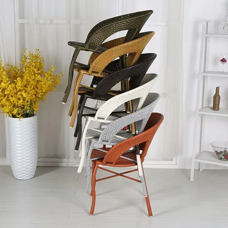 休闲藤椅子茶几三件套 户外庭院桌椅组合阳台藤椅腾椅单人滕椅子