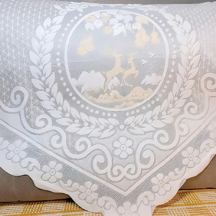 家用蕾丝沙发靠背巾扶手巾加厚防尘防滑欧式印花盖巾全盖