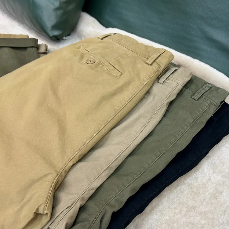 GuuRest男款裤子休闲裤男士 97棉宽松百搭直筒透气复古休闲长裤