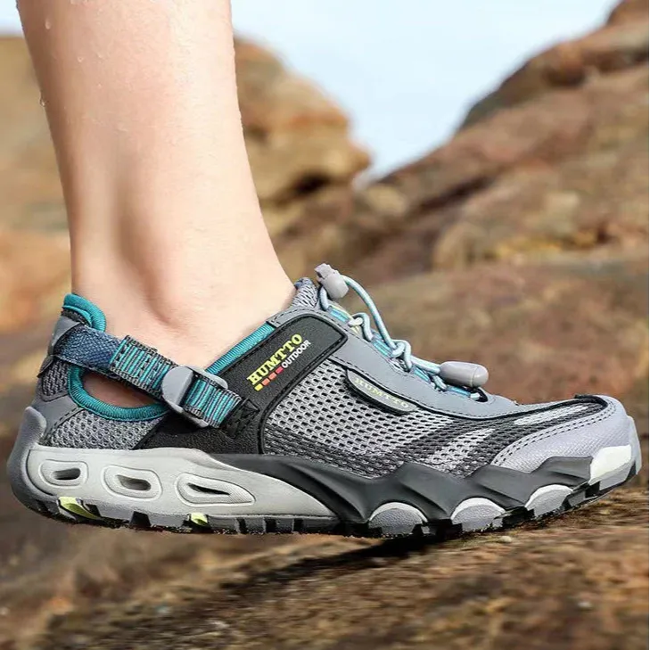 沙滩夏季新款涉水网面透气包头运动凉鞋户外防滑软底溯溪鞋