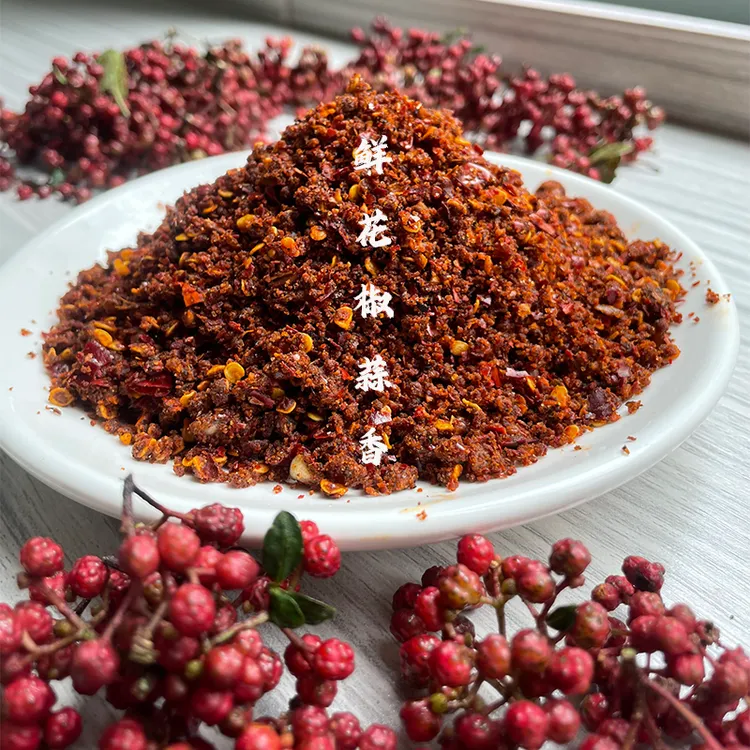 黔味浓贵州纳雍鲜花椒蒜香味烙锅烧烤辣椒面麻辣蒜香辣椒面罐装
