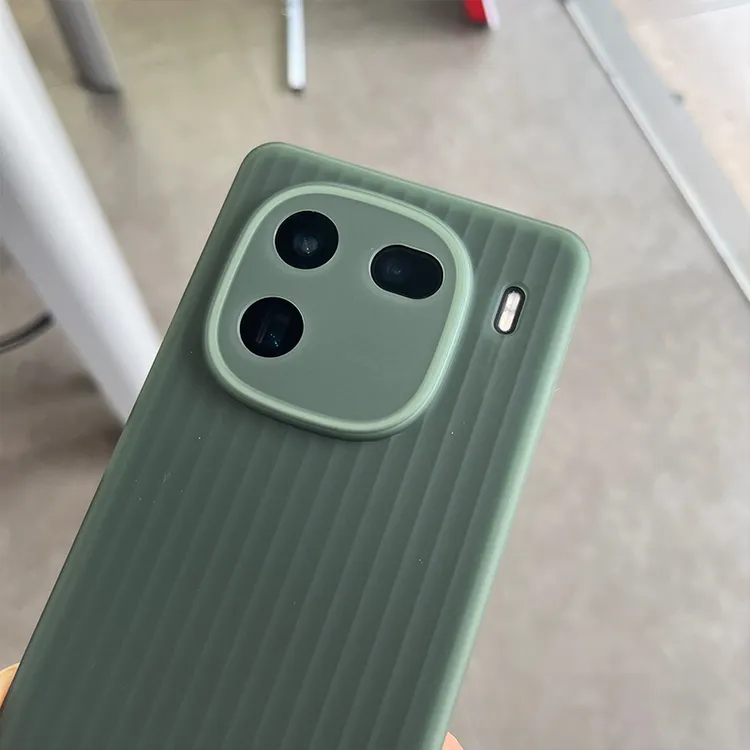 适用于iQOO12手机壳波纹款微晶软磨砂全包简约防摔镜头保护软壳