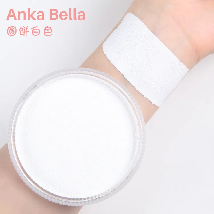 AnkaBella30g白色儿童彩绘专业水彩颜料绘画彩绘脸部儿童颜料