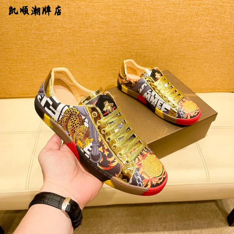 欧洲站潮牌2024轻奢时尚透气高端奢侈品休闲男士夏季潮流百搭潮鞋
