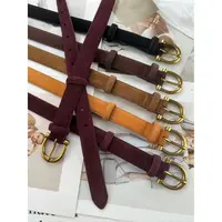 JPR015款欧美风小众简约时尚百搭反绒皮鹿皮绒腰带皮带