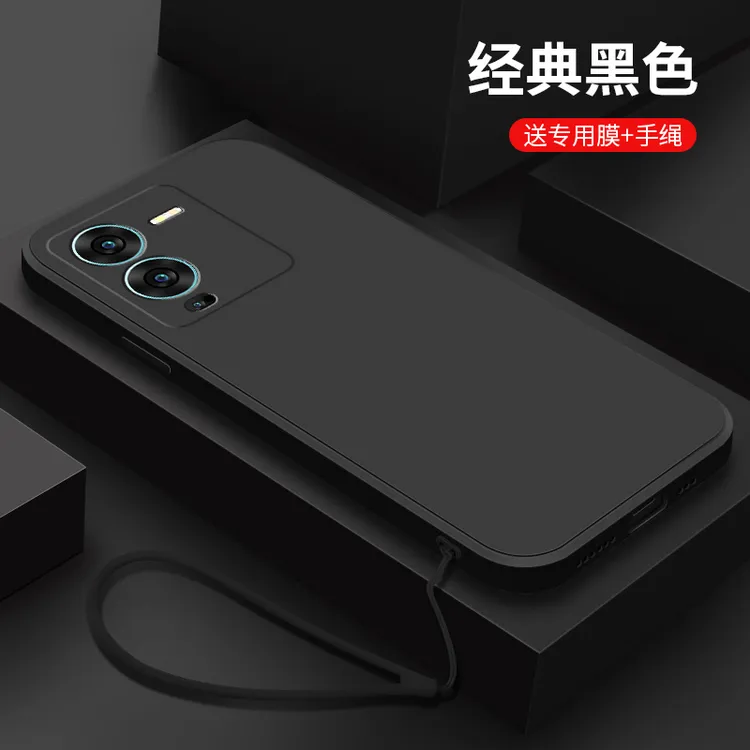 vivos15手机壳s15pro新款创意全包保护套s15经典黑色简约男生适用