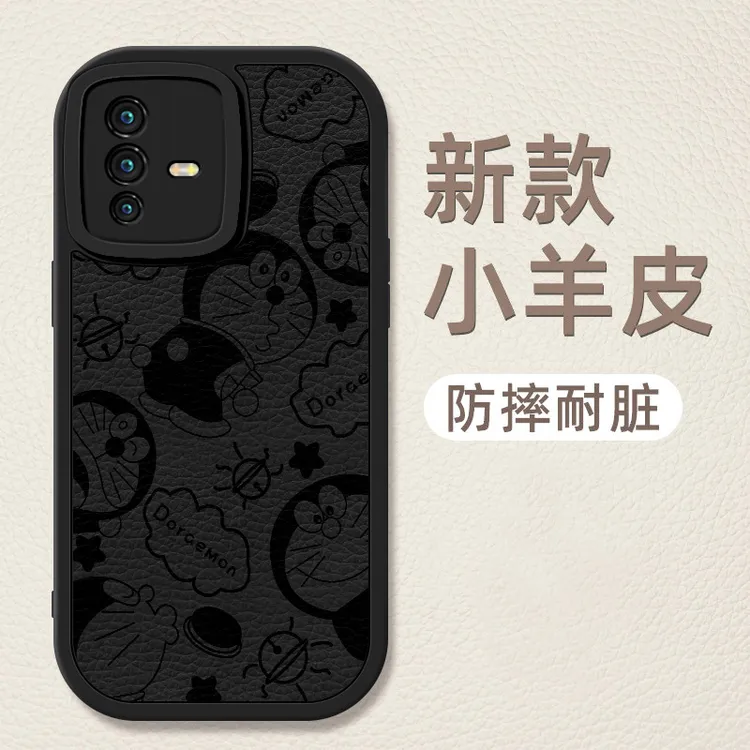 vivos12手机壳s12pro新款个性创意小羊皮机器猫保护套vivo硅胶软