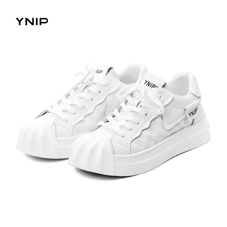 YNIP2024四季新款贝壳头休闲板鞋透气运动鞋百搭舒适平底鞋低帮