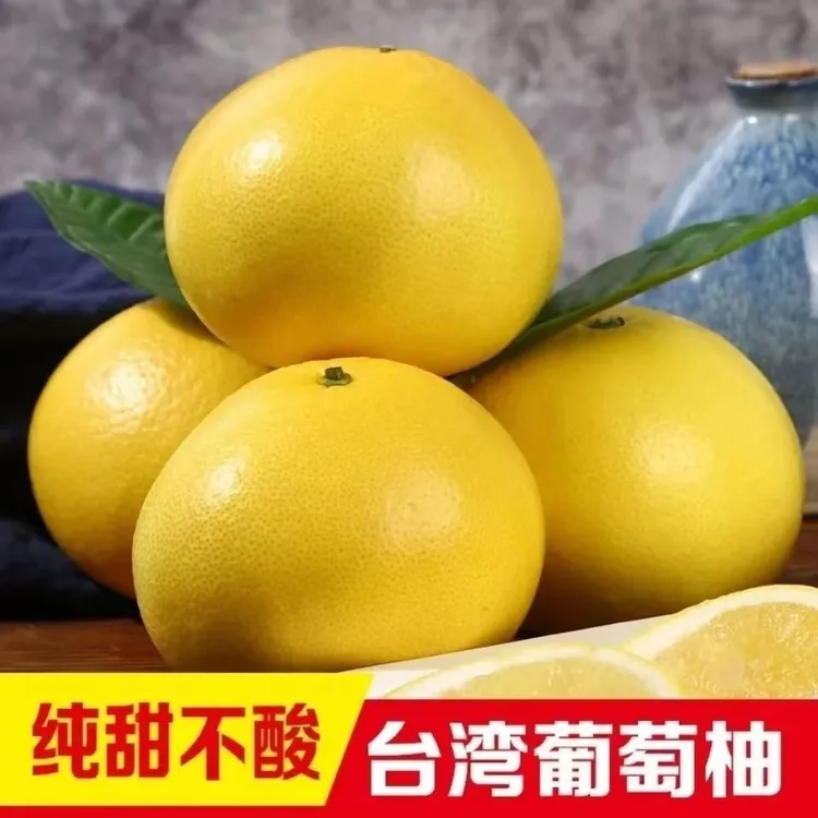 【现摘现发】葡萄柚带枝带叶新鲜采摘发货皮薄多汁清甜爆汁枝叶同发