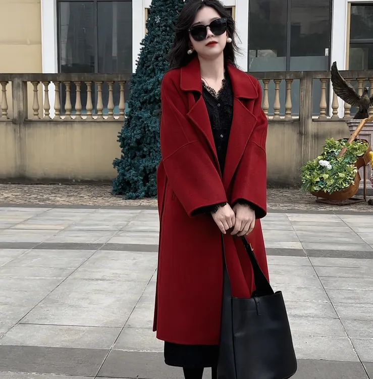 西西里大衣时尚高级感女士羊毛外套气质大衣