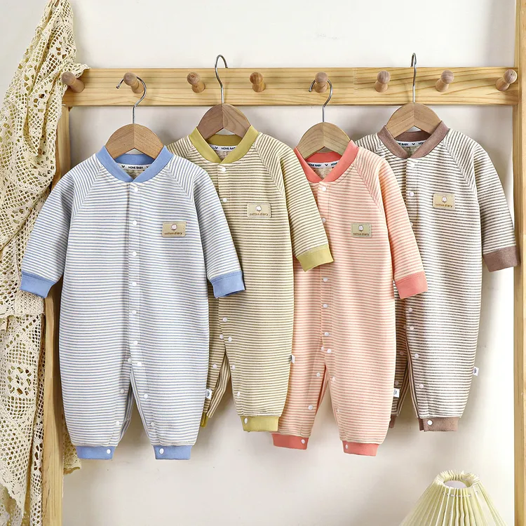 保暖衣服春秋长袖哈衣儿童德绒连体衣爬服睡衣婴幼儿秋装宝宝衣服