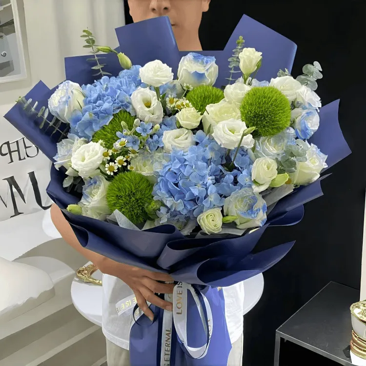 向日葵香槟混搭男士礼物鲜花速递全国同城配送生日送女友闺蜜礼物