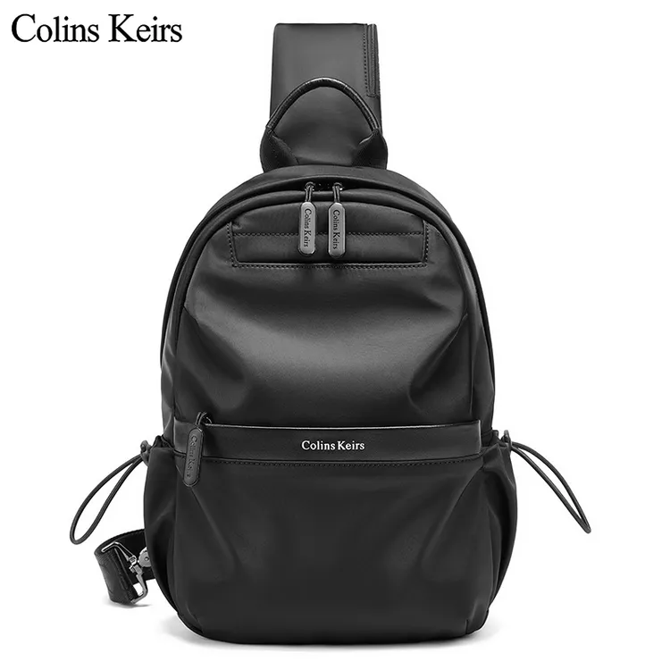 Colins Keirs男士时尚胸包新款爆款单肩斜挎包通勤胸前包背包韩版