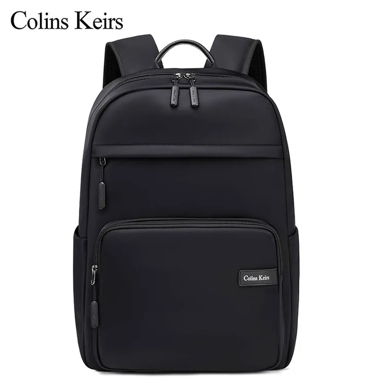 Colins Keirs男士双肩包时尚百搭新款双肩背防泼水电脑包潮流背包