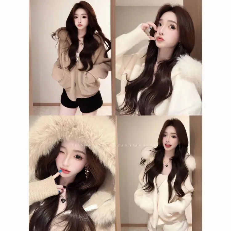 浩哥严选●甜奶油JJQ4TZ6289-MY毛衣预显瘦气质网红洋气时尚短款