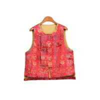 【大胡子肉肉专属】桑蚕丝宋锦龙凤穿莲马甲LT045