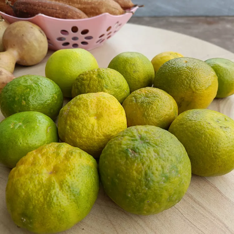 农家自种原生态柑橘 黄果混装1kg