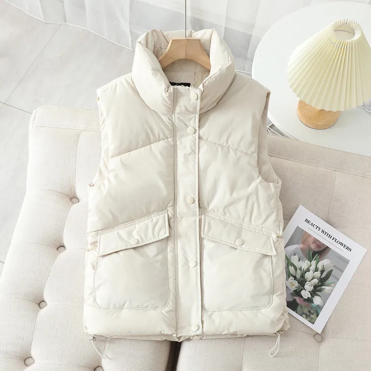 【80-200斤】百搭羽绒棉服马甲女秋冬新款宽松背心韩版坎肩外套潮