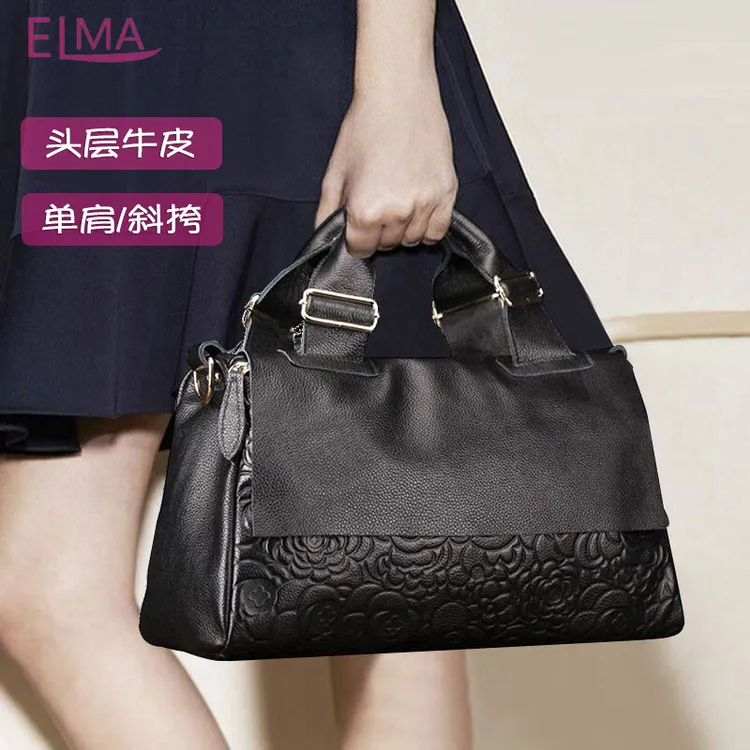 真皮爆款新款真皮女士手提包大包时尚牛皮大容量女士单肩斜挎包
