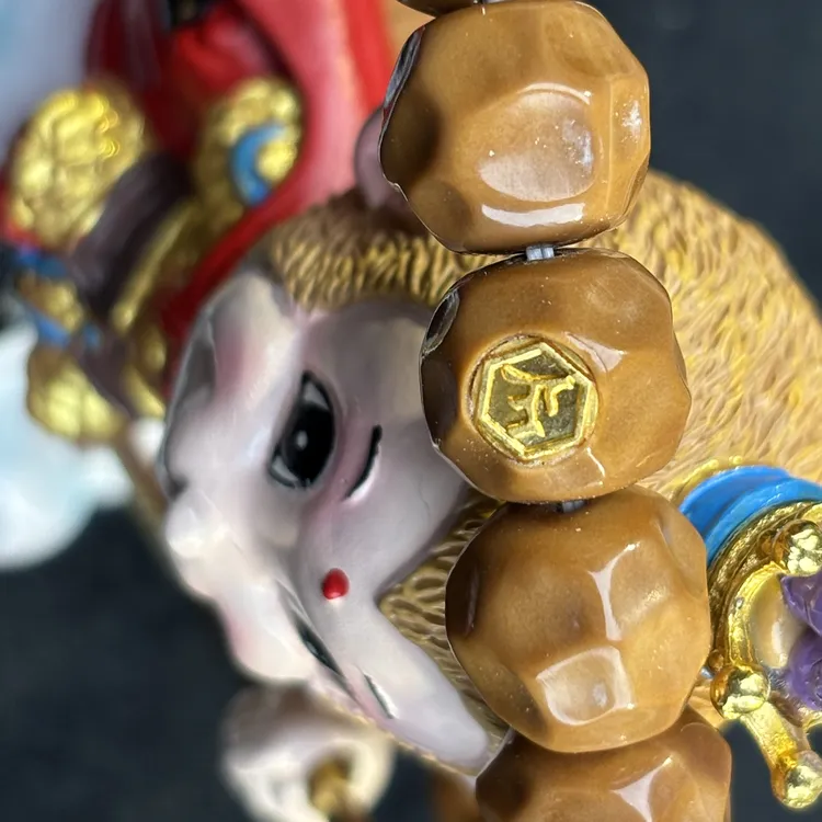 猴头金标精品奶酪单圈手串A++1.0原皮原色无瑕疵毕业款