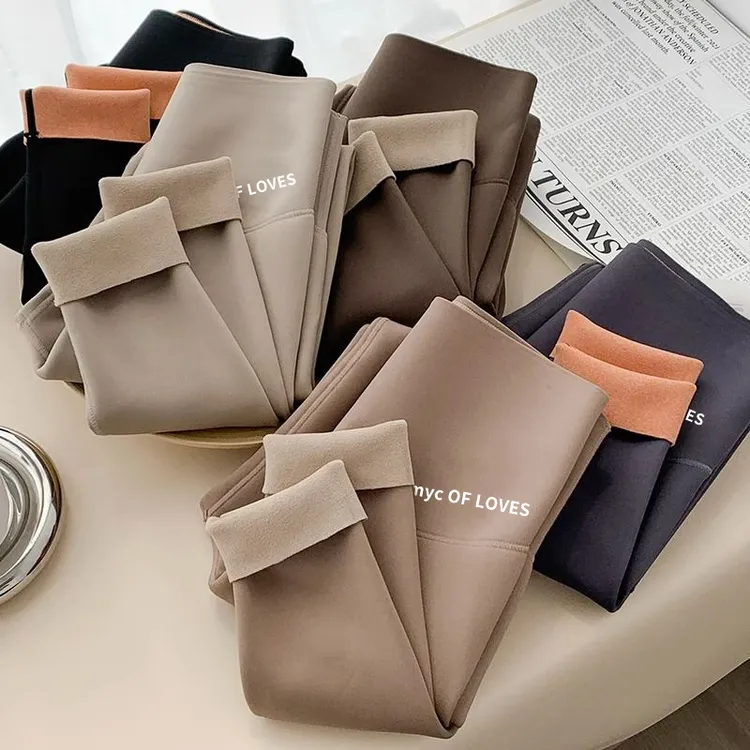 【云感薄绒鲨鱼裤】春秋加绒显瘦打底裤女外穿紧身收腹提臀瑜伽裤H