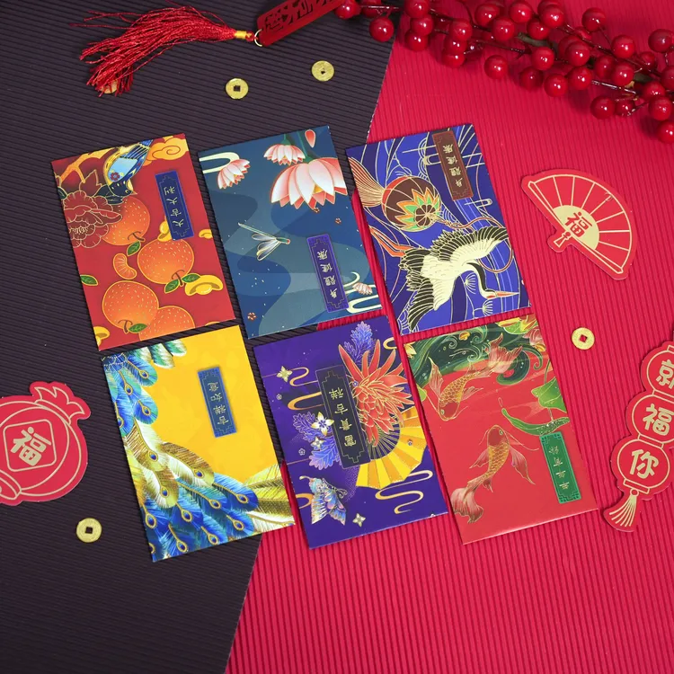 2026新年高端国潮红包新年春节压岁钱创意烫金浮雕红包袋利是封