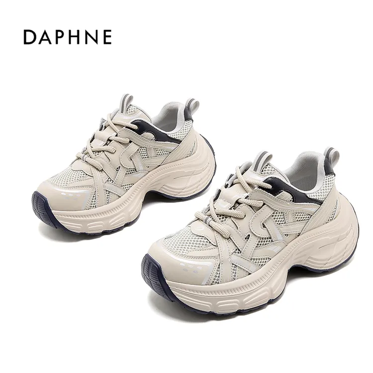 Daphne/达芙妮老爹鞋女2025秋季新款女鞋潮流时尚百搭厚底运动鞋