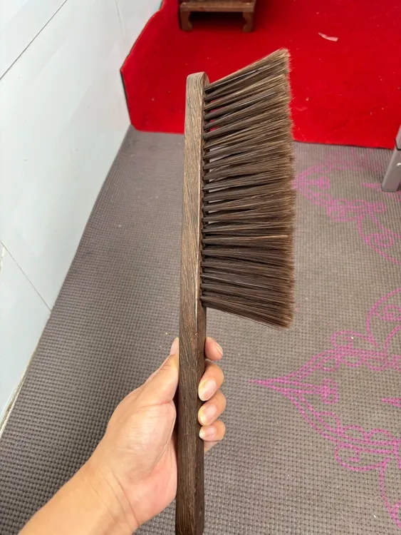 鸡翅木扫床刷家用除尘扫帚长柄软毛刷子卧室清洁床刷神器扫炕笤帚