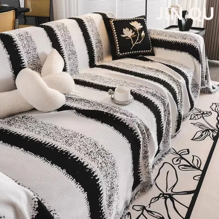 雪尼尔沙发垫沙发套盖布网红轻奢卧室简约防滑加厚欧式客厅全盖