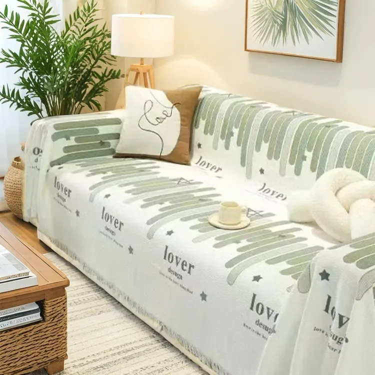 布艺沙发垫简约防滑防猫弹力通用型ins条纹全盖盖布巾商品图