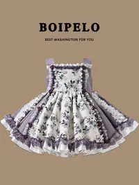 【赛牡丹】原创新款西班牙宫廷风洛丽塔公主裙宝宝周岁生日蓬蓬裙